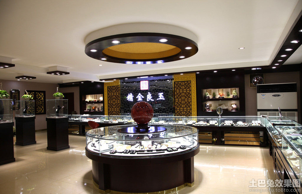玉润光华 珠宝玉器店效果图设计美学
